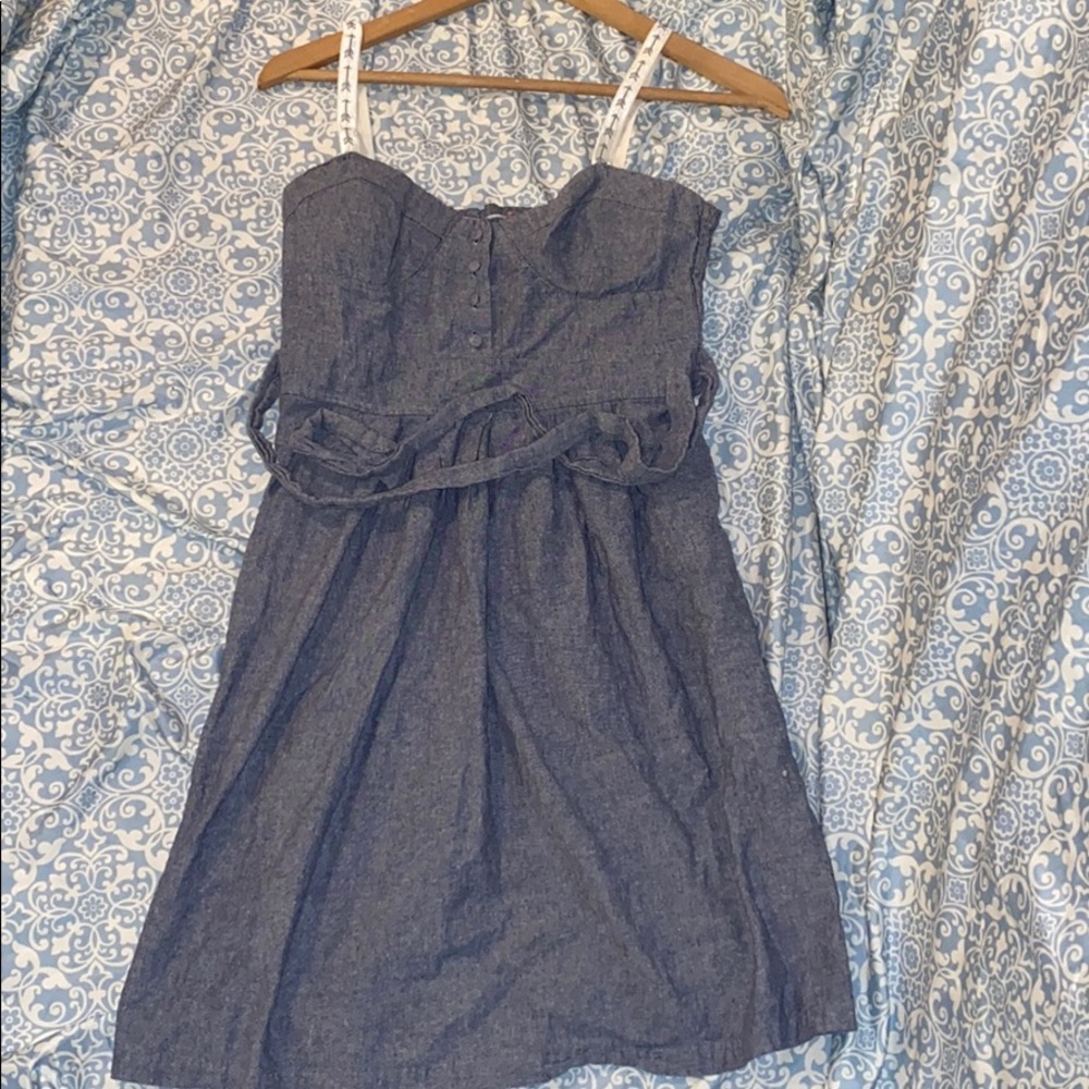 Strapless Mini dress w/ buttons!